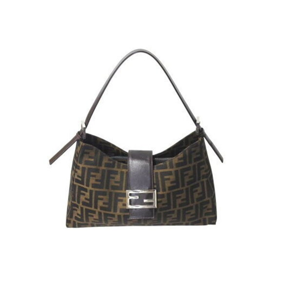 FENDI Zucca Shoulder Bag Leather - Picture 1 of 9